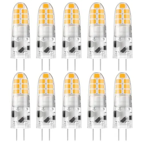 DiCUNO Ampoule LED G4, Blanc froid 6000K, 12V Non-Dimmable, 2W