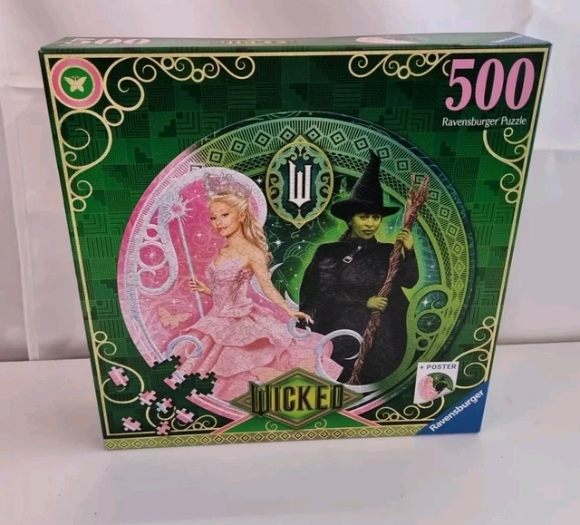 RAVENSBURGER - WICKED the Movie Circular Jigsaw Puzzle (500 Pieces ...