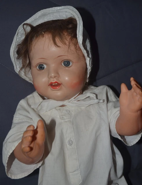 Poupée Ancienne Celluloid Colette De Petit Colin - 45cm - Avec Vêtements
