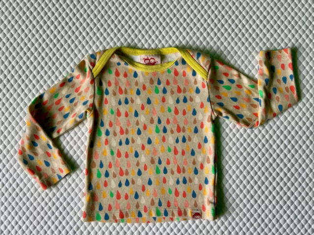 T-shirt/top a maniche lunghe Tootsa Macginty Tots KEIKO Mandorle gocce di pioggia 6-12 mesi