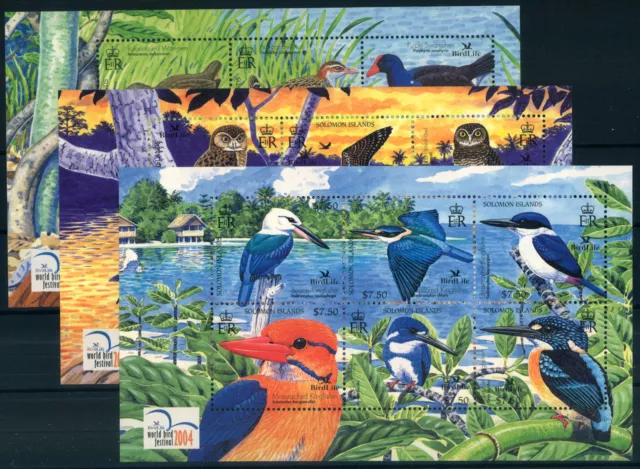 Salomoninseln; Bird Life International 2004 kpl. **  (27,50)