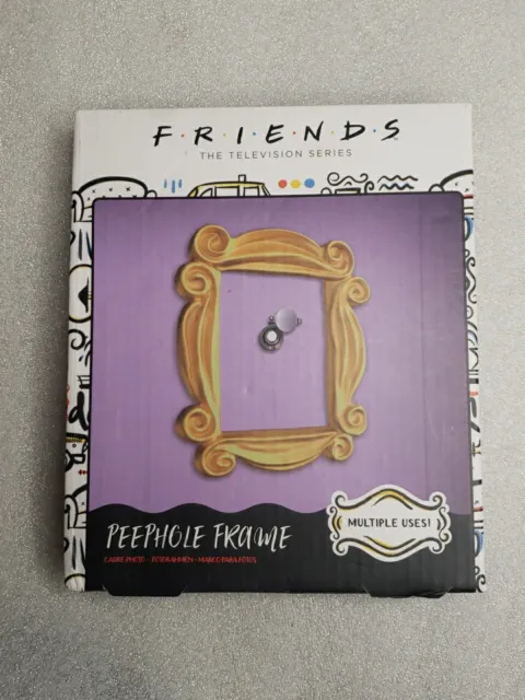 Friends TV Show Peephole Frame Picture Photo Yellow Frame Multiple Uses NIB 021
