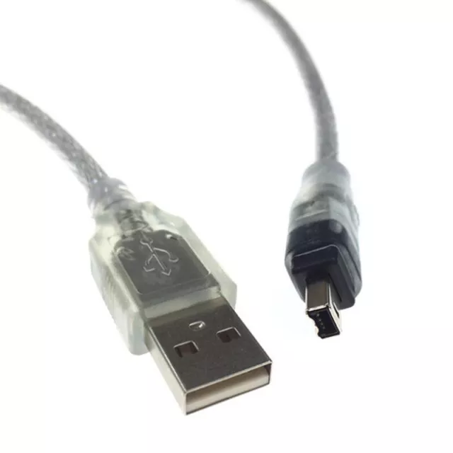 Premium USB to IEEE 1394 4-Pin 4P Adapter Cable USB2.0 to 4 Pin Plug Firewire...