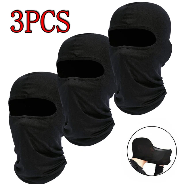 3PCS Balaclava Face Mask UV Protection Tactical Masks for Men Women Ski Sun Hood