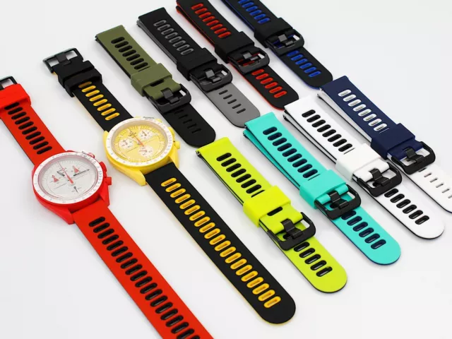 Ceintures Silicone Universel Bracelet 20mm - 22mm Coloré Montres Sportif