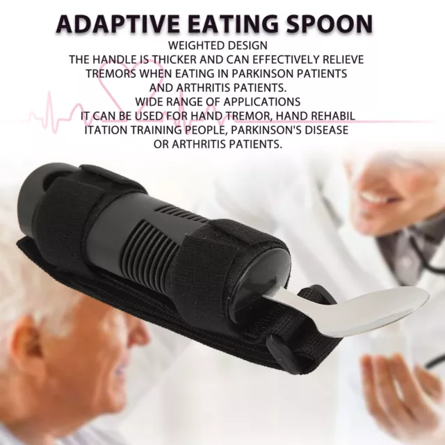 Adaptive Eating Utensils Slip Resistant Handle Parkinson Eating Spoon HEE