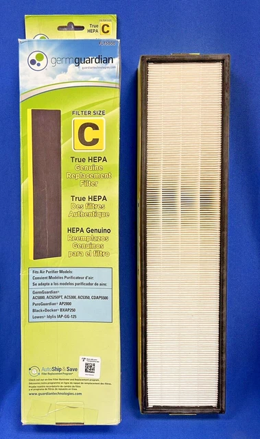 GermGuardian Filter Size C Air Purifier Filter FLT5000  HEPA Replacement