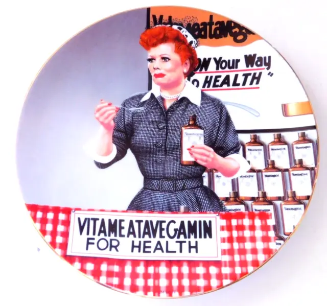I Love Lucy Plate “It’s Just Like Candy” Hamilton Jim Fritz Vitameatavegamin