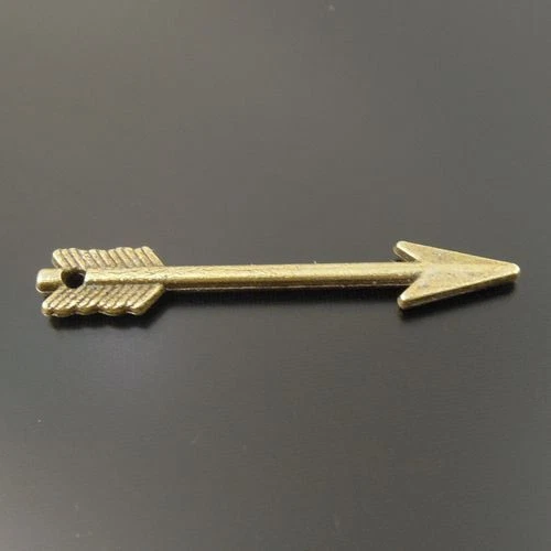 100 Stück Antiqued Bronze Pfeil Charms Anhänger Dangle Schmuck 29x4x2mm 33684