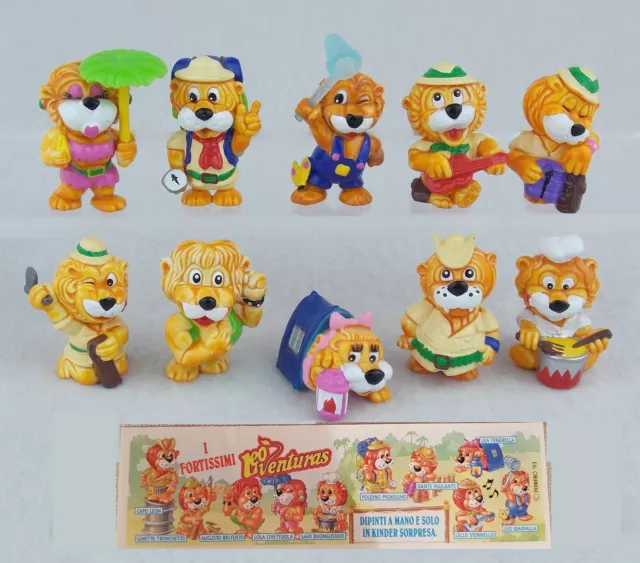 Kinder Ferrero Choisissez Les Figurines De La Série Leoventuras Lions Vintage