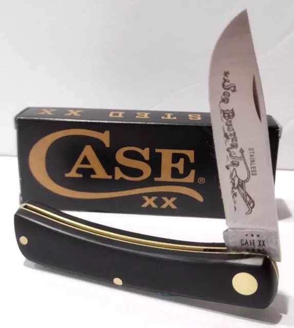 W.R. Case XX USA Black Smooth Synthetic Sod Buster Jr. (2137SS) Pocket Knife