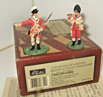 Britains Deetail Britains 17350 American Revo 54mm Brit 62nd Ft Command Set Battle of Saratoga 