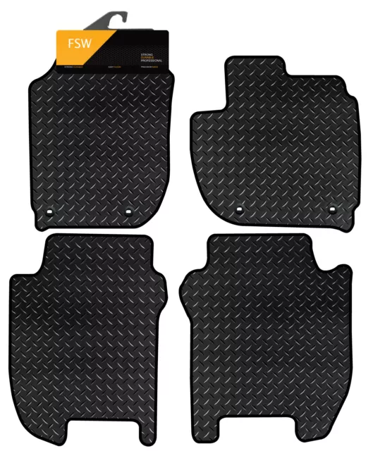 Fits Honda Jazz 2014-2020 Auto Tailored 3MM  Rubber Heavy Duty Car Floor Mats