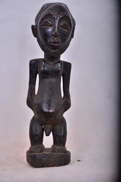 African tribal art. hemba statue from Democratic Republic of Congo.
