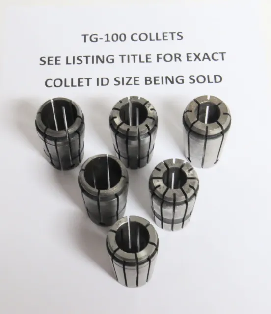 New Command Tg-100 Collets - Pick Your Size - $7.50 Shipping For Any Quantity
