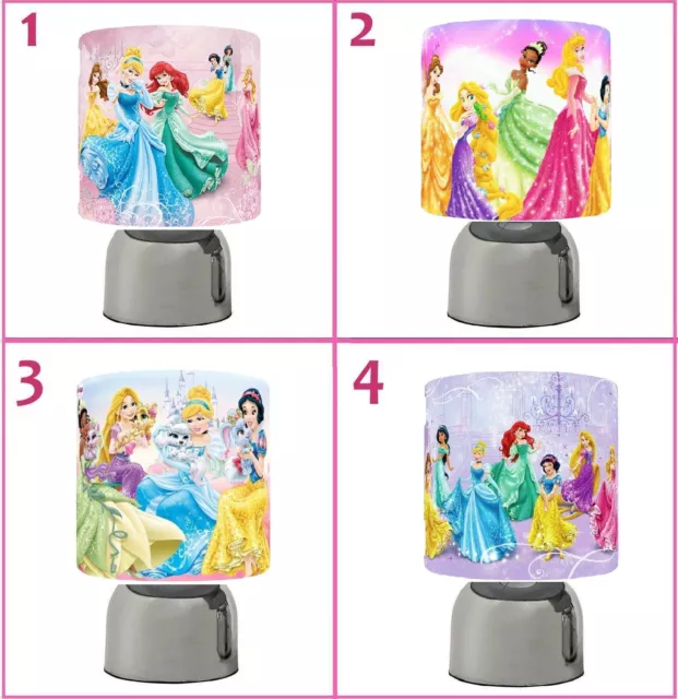 Disney Princess   Touch Table Bedside Lamp Kids Room Choose From 4  Designs