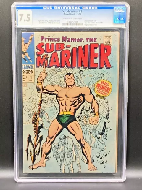 Sub-Mariner #1 (1968) CGC 7.5 Origin of Sub-Mariner