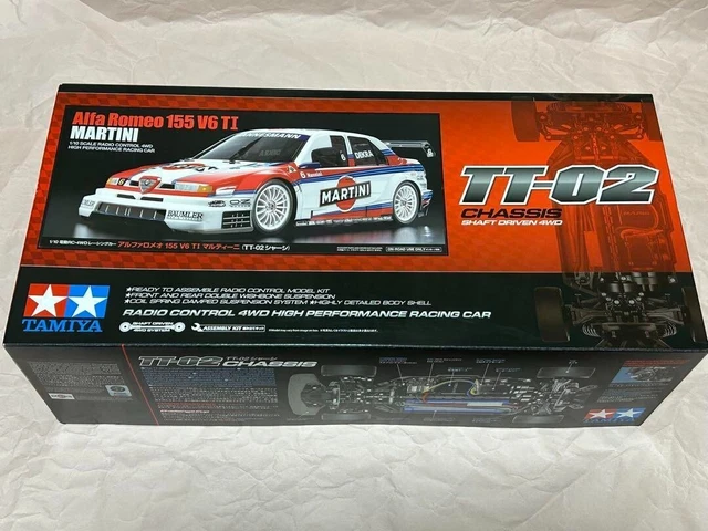 TAMIYA ALFA ROMEO 155 V6 TI TT-02 chassis RC radio control kit £220.06 ...