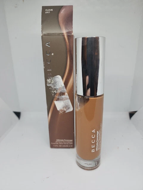 Base Becca Ultimate Coverage 24 horas *Clavo 6W1* 1,0 OZ nueva en caja