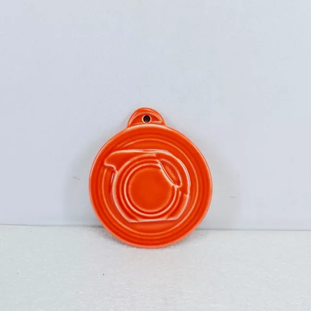 FIESTA CHRISTMAS ORNAMENT hlcca LIMITED EDITION poppy orange Embossed DISK