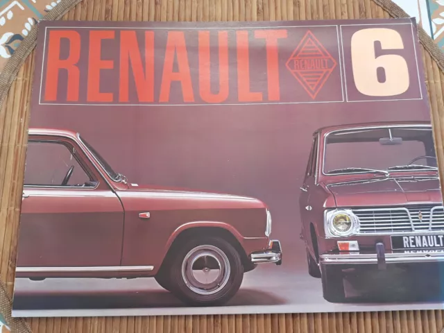 Brochure Automobile Catalogue Publicitaire Renault 6