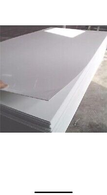 PVC Blanco Revestimiento de Pared Brillo Blanco - 8 ft x 4 ft x 2,5 mm - 10x OFERTA DE HOJA Sólido