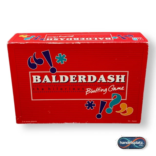 BALDERDASH BLUFFING GAME - MB - Komplett & teils OVP - Englische ...
