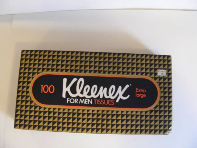 vintage 1970s chemist collectables; kleenex tissues, genuine boxed and unused.