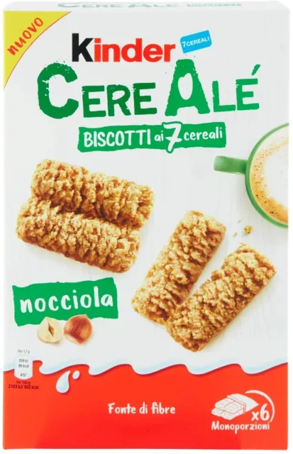Kinder Biologique De' Biscuits Ai 7 Céréales Et Noisettes FERRERO Box 6 Snack