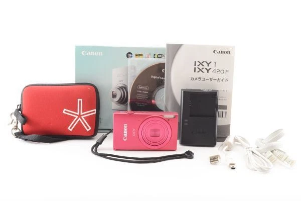 Canon IXY 420F PowerShot ELPH 320 HS IXUS 240 HS Red Compact Digital Camera Exc