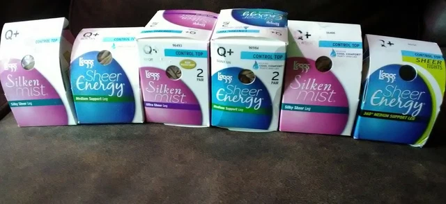 *Womens* L'eggs *Pantyhose * Lot Of 6 *Size Q + (Xl)) Leggs Nylon Stockings * *Womens* L'eggs *Pantyhose * Lot Of 6 *Size Q + (Xl)) Leggs Nylon Stockings *