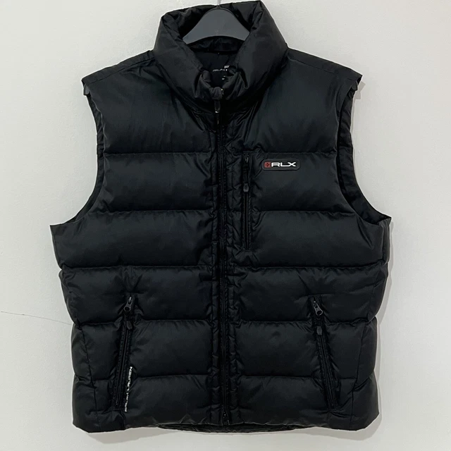 Ralph Lauren Weste Herren groß schwarz unten RLX Körperwärmer
