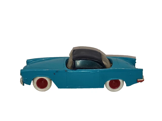 Minialuxe Simca Océane Plein Ciel 1/43 – Voiture De Collection TINTIN, Plastique Rouge Orangé