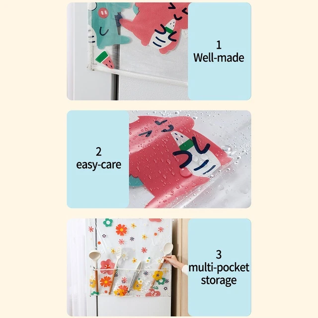 Hohe Qualität Küche Kühlschrank 1 Stück Waschbar Waschmaschine Bedruckt