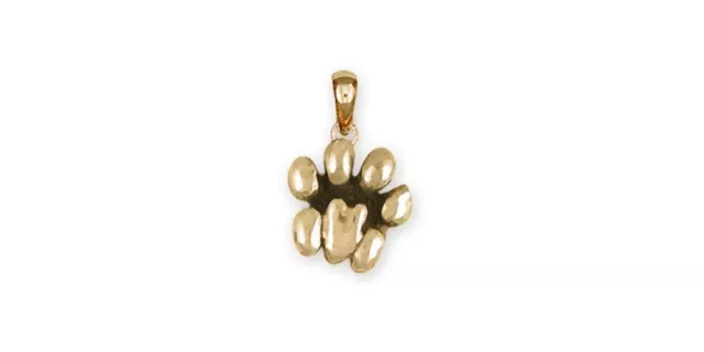 Lion Paw Pendant Jewelry 14k Gold Handmade Lion Pendant LPW1-PG