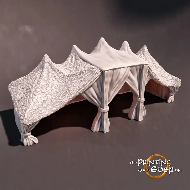 Figurine Décor 'Grande Tente Du Sud' 28mm - Pour JDR D&D, Pathfinder, DSA
