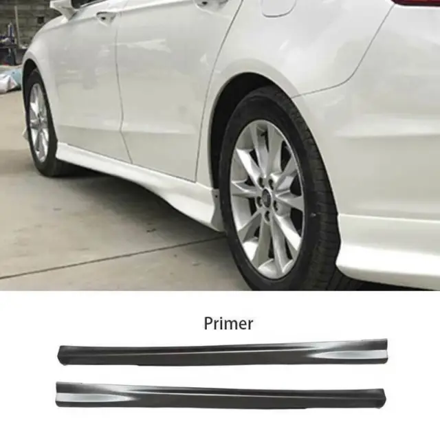 Matte Black Exterior Door Panel Trim Side Skirts For Ford Mondeo Fusion 13-20 B