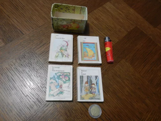 Mini-livres Lilliput Enfantina Coffret de 4 Contes et romans illustrés 1976