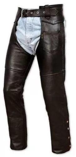 Chaps Ladies leather Cowhide Motorcycle Motorbike Trousers 32