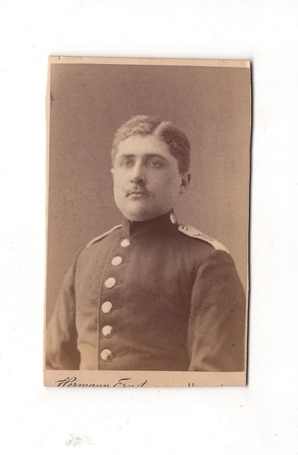 CDV Foto Soldat - Hannover 1880er