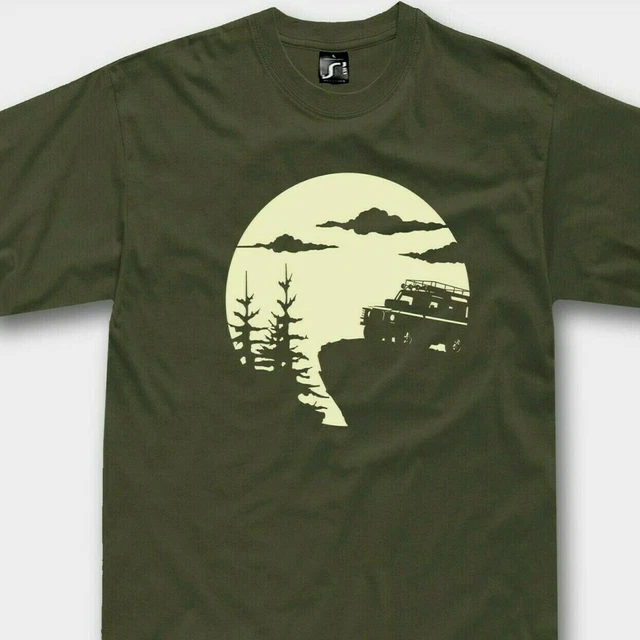 T-Shirt for land rover defender fans Off Road 4X4  90 110 tshirt
