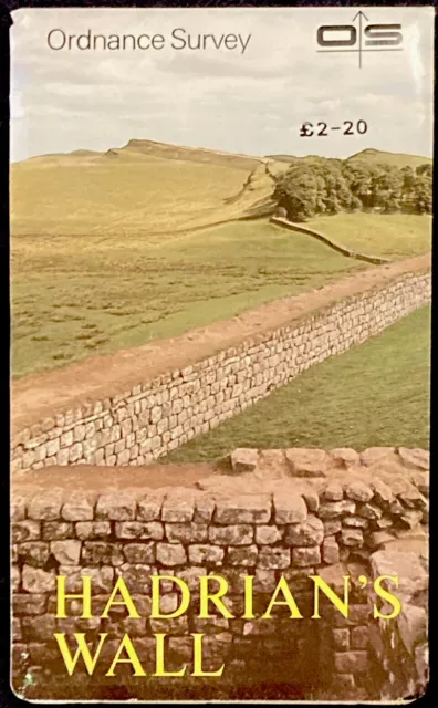 1975 Ordinance Survey Of Hadrian's Wall Fold Out Map Crown Copyright LARGE