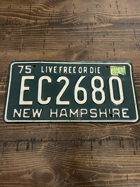 1975 75 1979 79 NEW HAMPSHIRE NH LICENSE PLATE EC2680 Vintage Live Free or Die