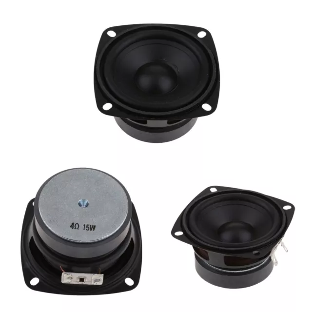 3 pieces 3 '' inch 4 ohms 15 watt mini car audio speakers subwoofer