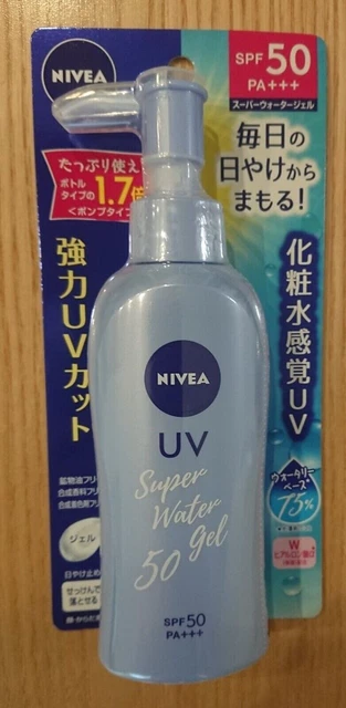 ¡¡JUEGO DE 3 PAQUETES!! Bomba de gel Kao NIVEA Super Water 140 g SPF50 PA+++ protector solar Japón