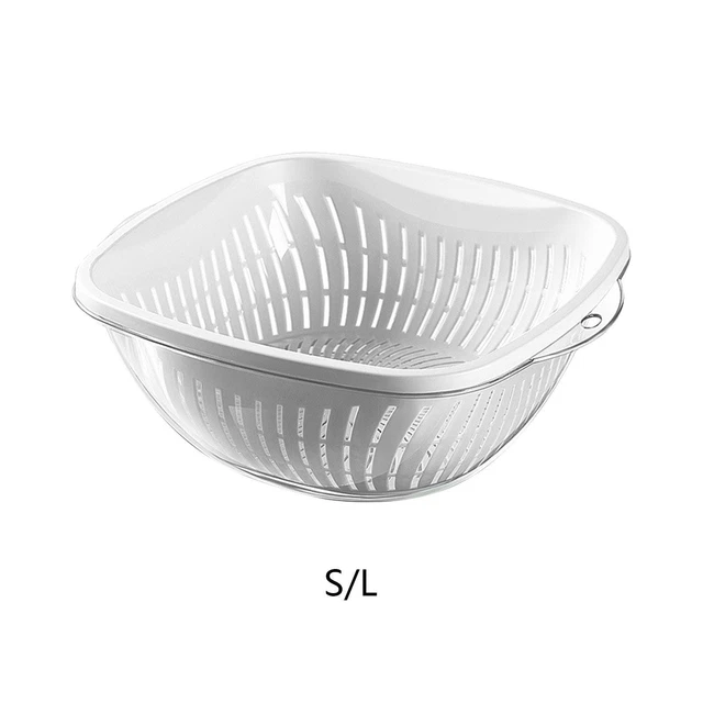 Lot De 3 Passoires De Cuisine Multifonction 2 En 1 - En Plastique