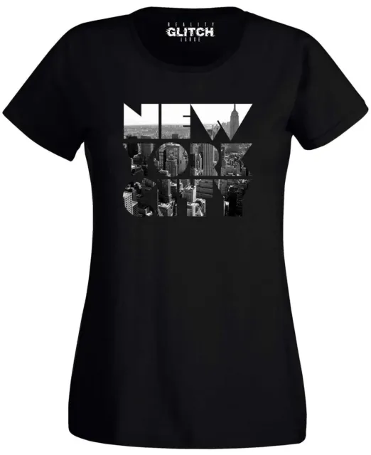 New York City Skyline Women's T-Shirt America Town United States Big Apple