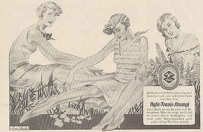 1929 Old advert Illustrazione Pubblicità grande formato J1468 AGFA-TRAVIS 