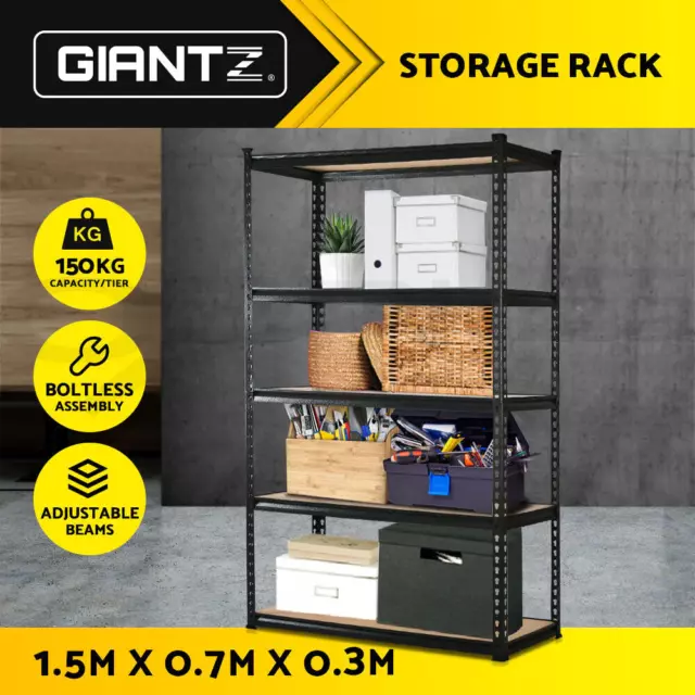 Giantz 1.5M Garage Shelving Warehouse Rack Pallet Racking Storage Shelves Steel