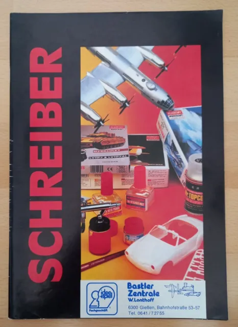 Schreiber Modellbau Katalog, Autos Militär, Kriegsschiffe, Panzer, Figuren